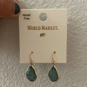 Blue/green nickel free earrings